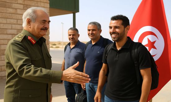 حفتر يبطل للتونسيين فقط الموافقة الامنية
