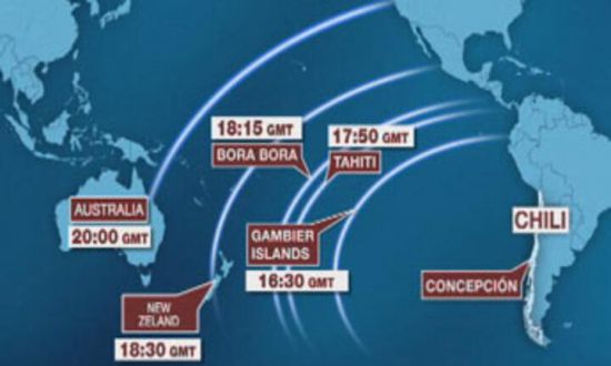 تسونامي منتظر على سواحل المحيط الهادئ