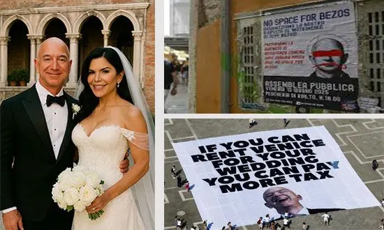 mariage de Jeff Bezos a Venise