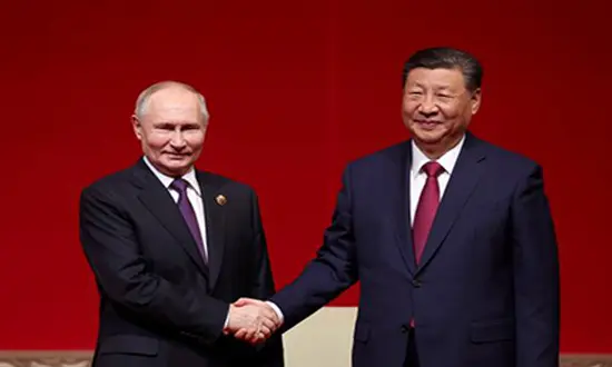 Vladimir Poutine-en visite en Chine