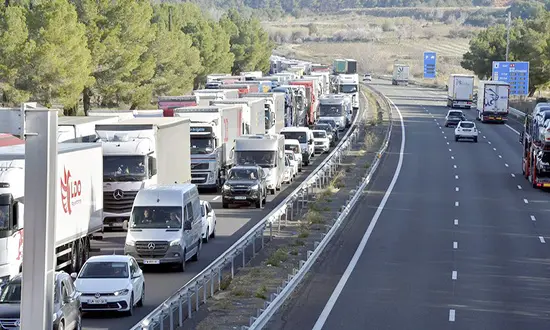 autoroute bloquee entre France et Espagne