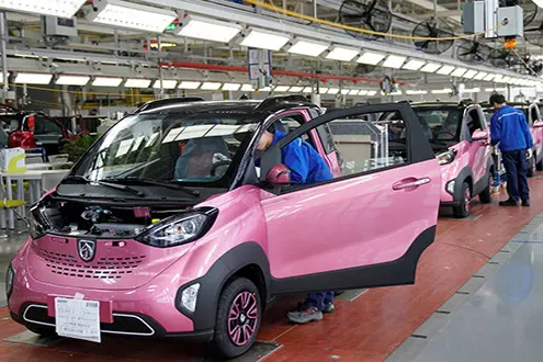 chaine de production de voiture chinoises