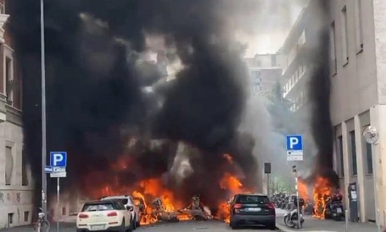 explosion a Milan
